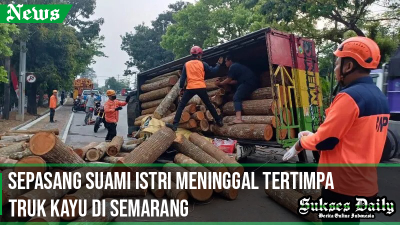 Suami Istri Meninggal Tertimpa Truk